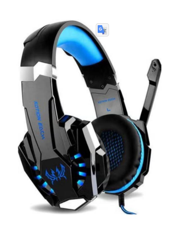 G9000 Pro سماعة رأس سلكية للألعاب 3.5 مللي متر جاك ستيريو مع ميكروفون LED ضوء لأجهزة Xbox One S / Xbox one/  PS5+PS4 / الكمبيوتر اللوحي / الكمبيوتر المحمول / الهاتف الخليوي